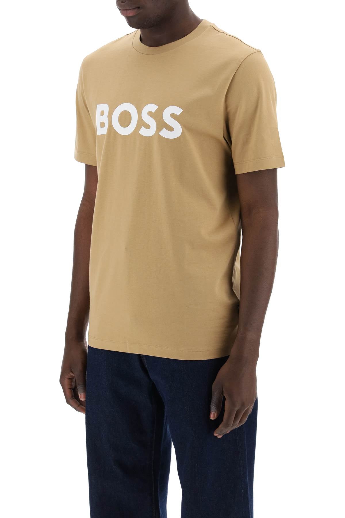 Boss tiburt 354 logo print t-shirt-3