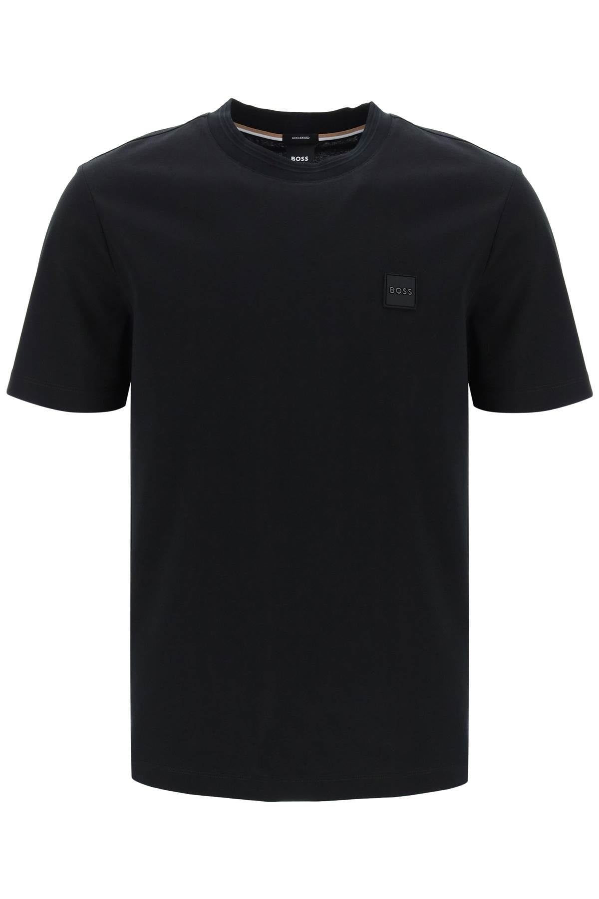 regular fit t-shirt with patch design-0