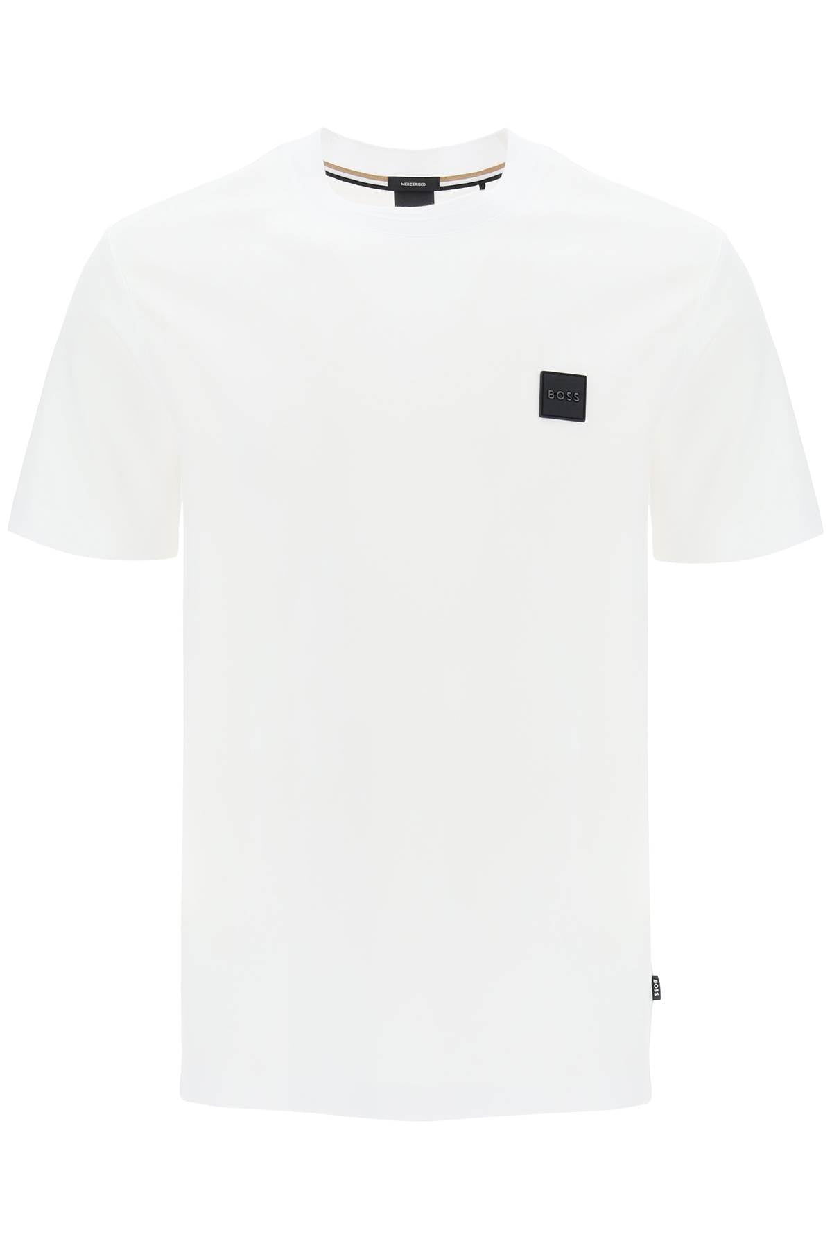 regular fit t-shirt with patch design-0