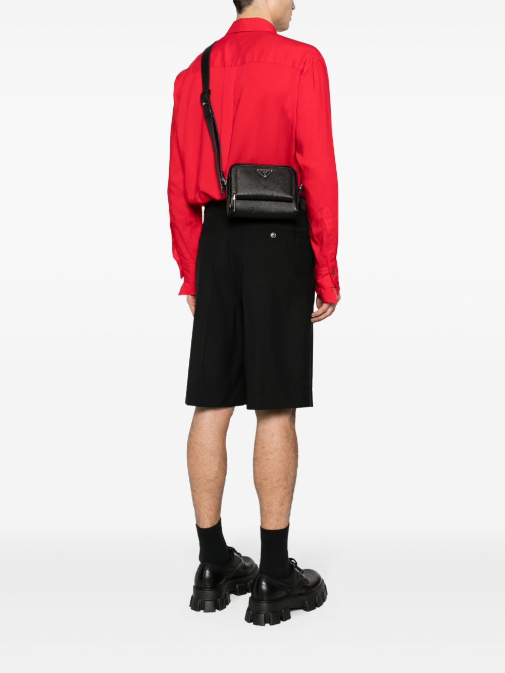 enamel-logo messenger bag-1