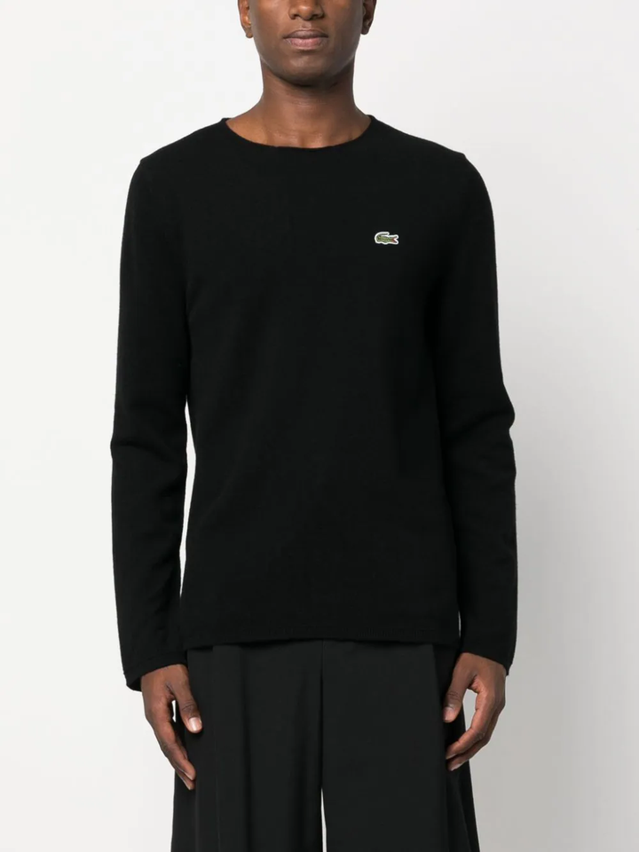 intarsia-knit logo wool jumper-4