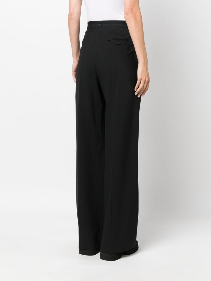 MSGM wide-leg high-waist trousers-11