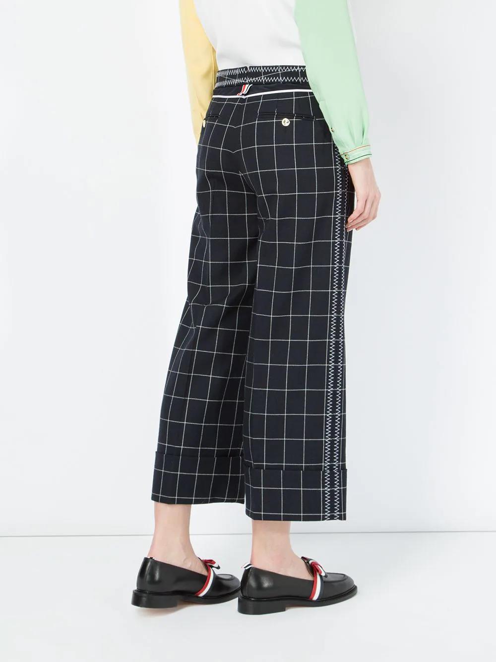 THOM BROWNE checked tailored pants-3