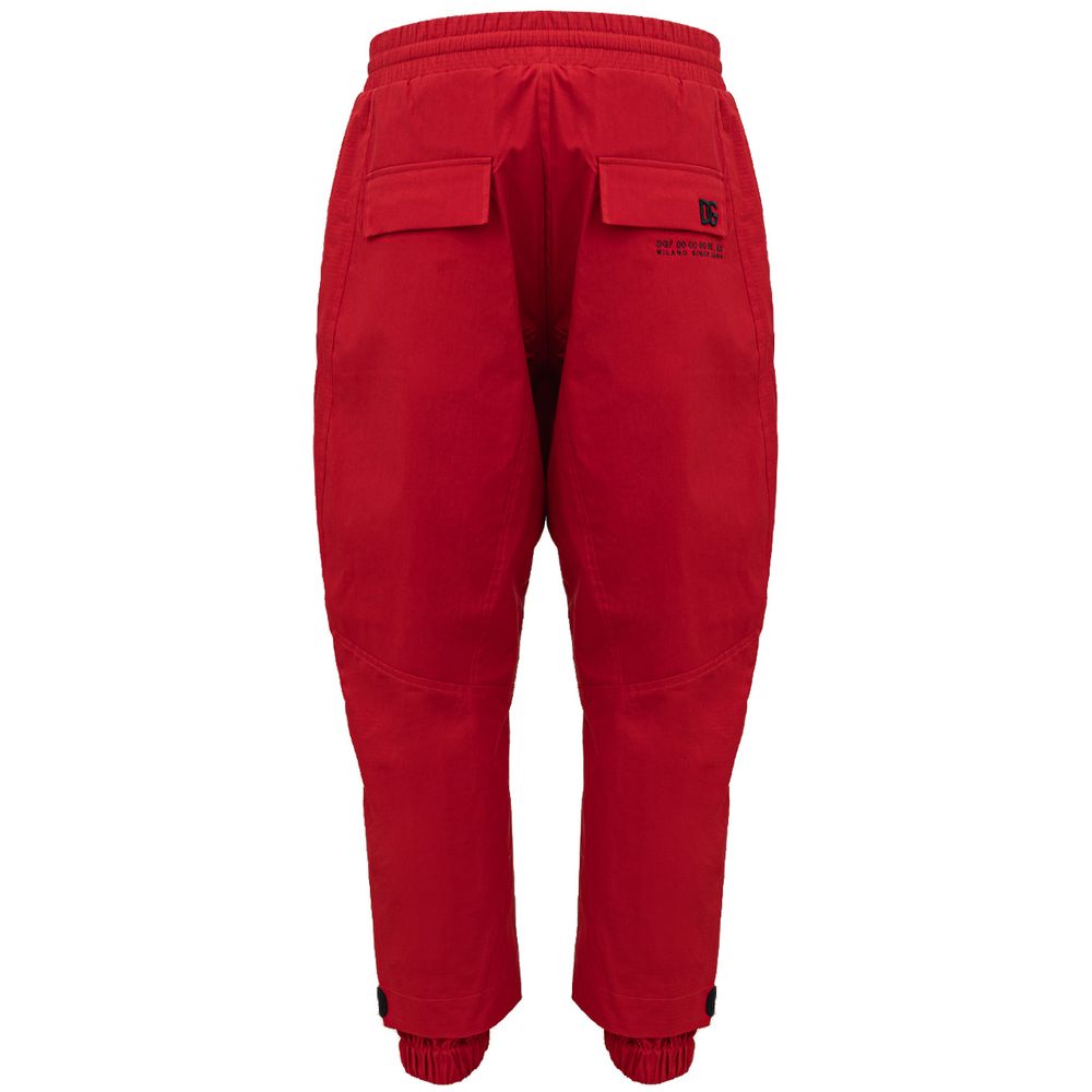 Red Polyamide Jeans & Pant