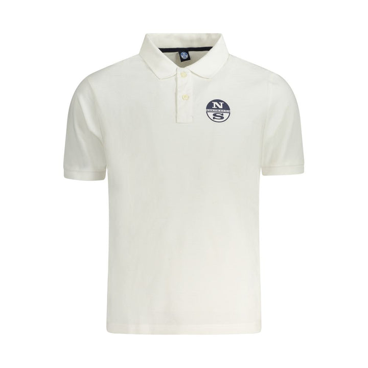 White Cotton Polo Shirt