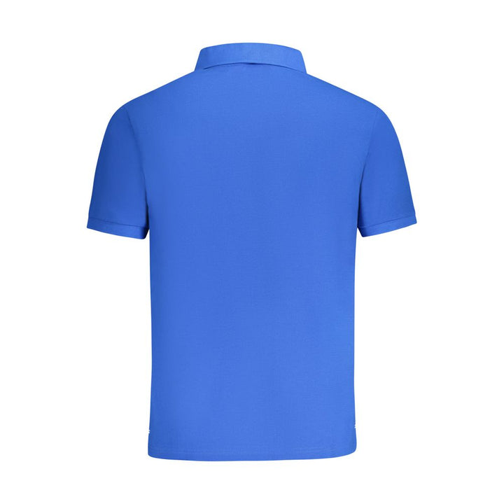 Blue Cotton Polo Shirt