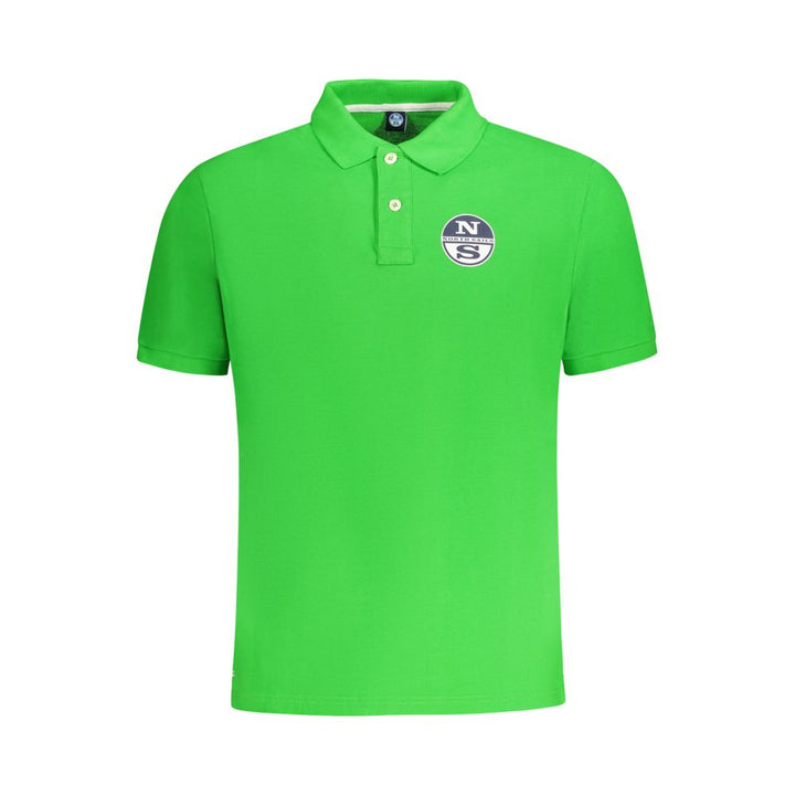 Green Cotton Polo Shirt