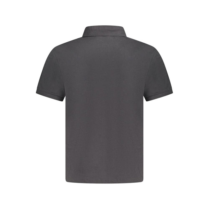 Black Cotton Polo Shirt