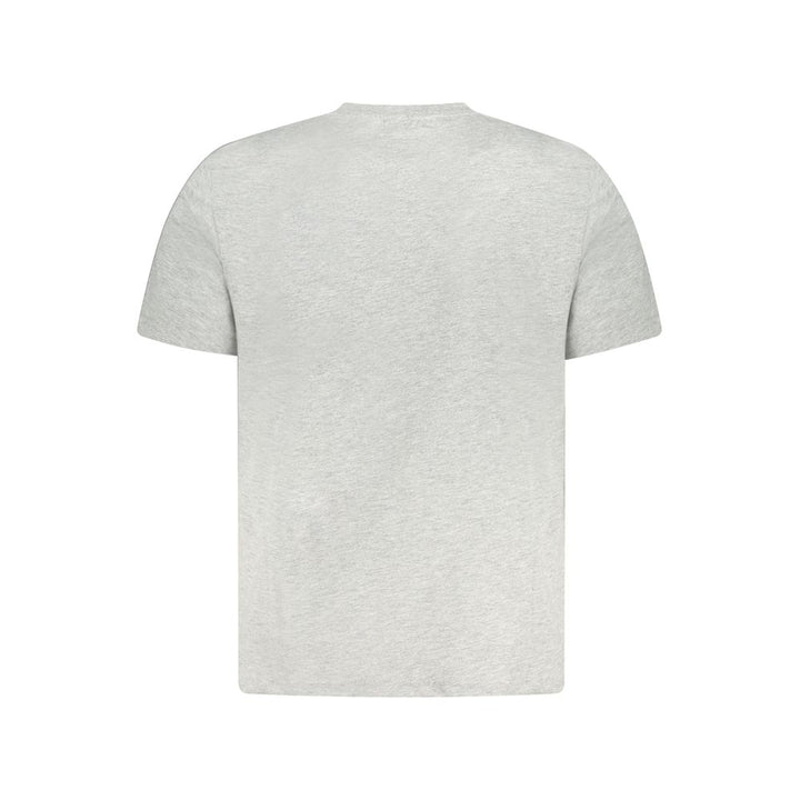 Gray Cotton Men T-Shirt