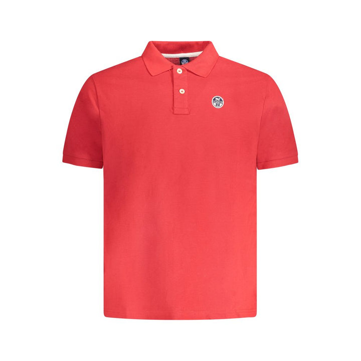 Red Cotton Polo Shirt