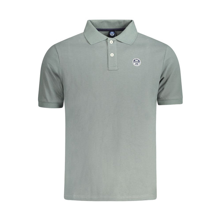 Green Cotton Polo Shirt