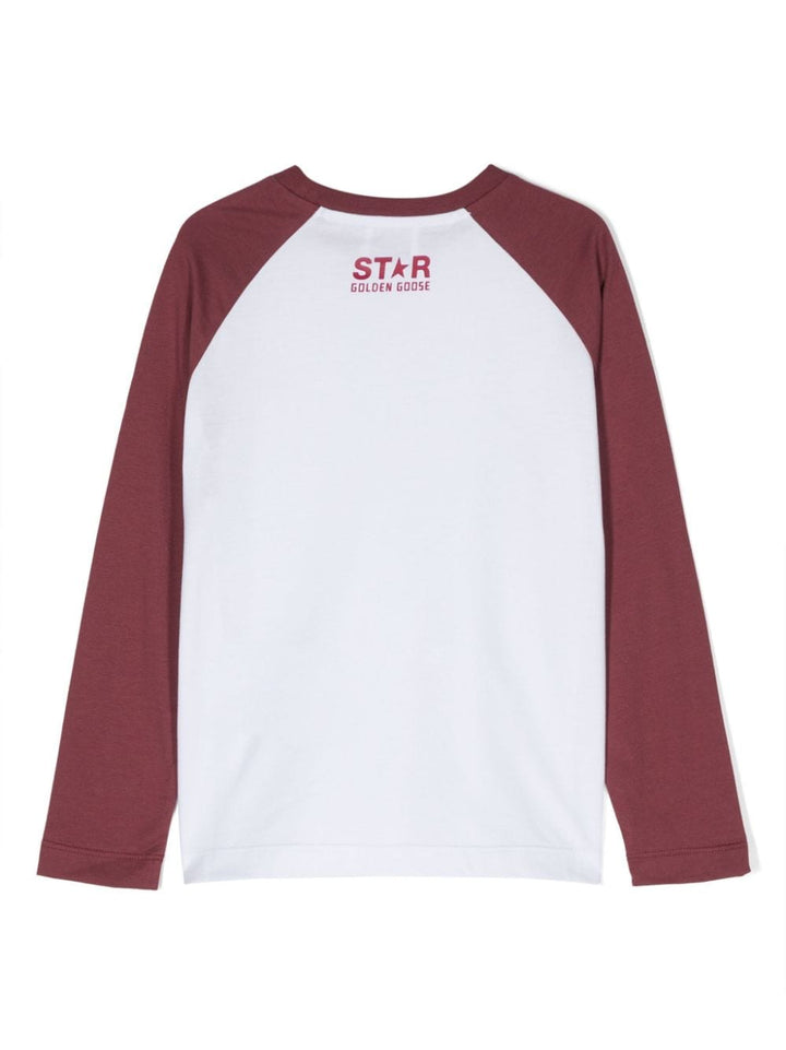 GOLDEN GOOSE KIDS star-print cotton T-shirt-1