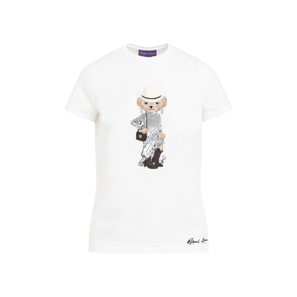 White Western Bear T-Shirt-1