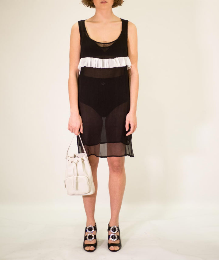 LA ROSE leather satchel bag black-11