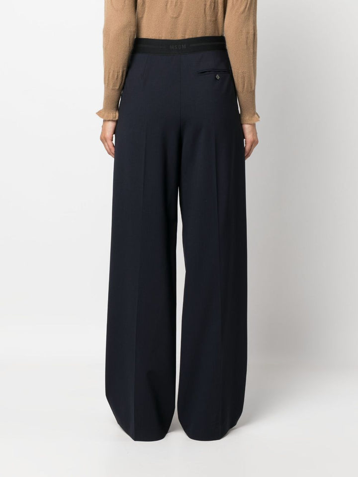 MSGM wide-leg high-waist trousers-6
