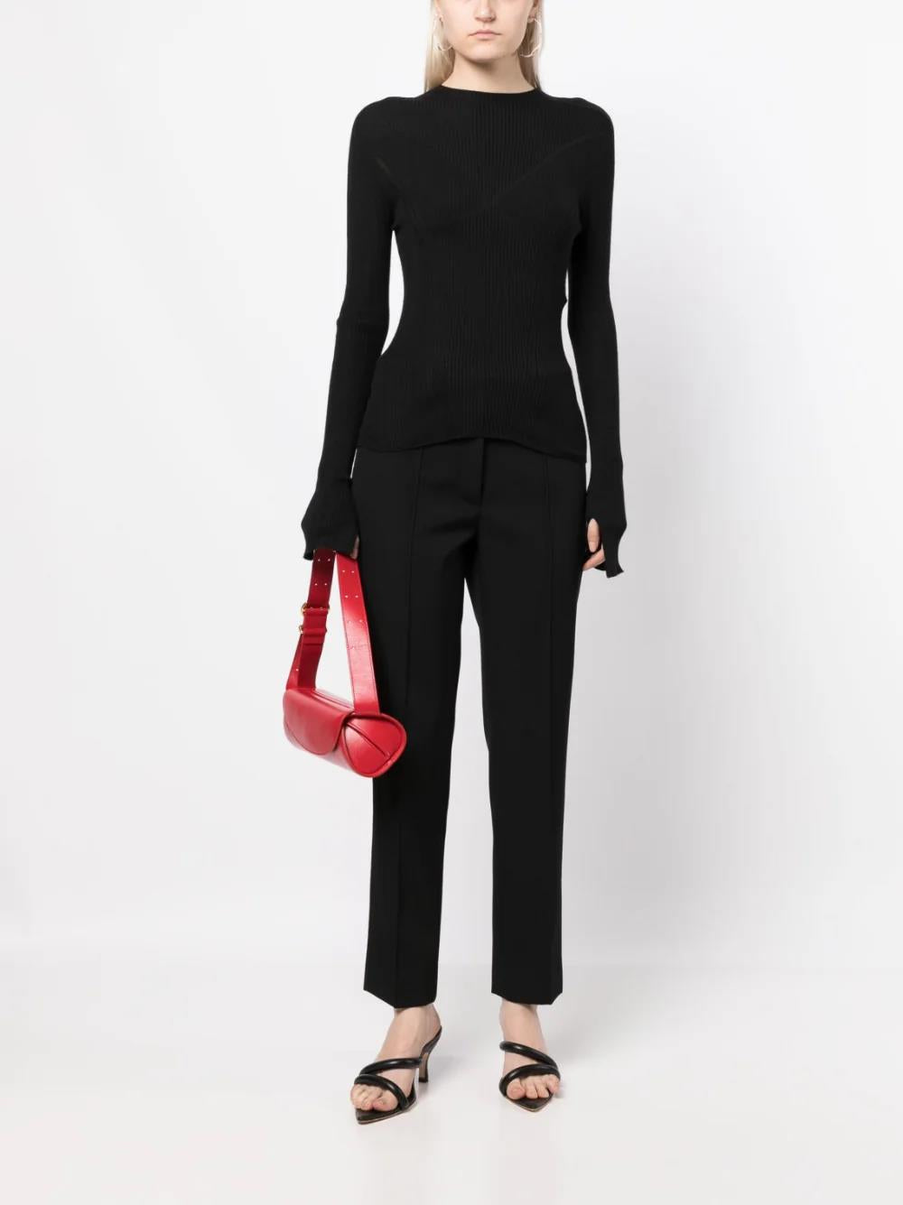 LANVIN high-rise straight-leg trousers-1