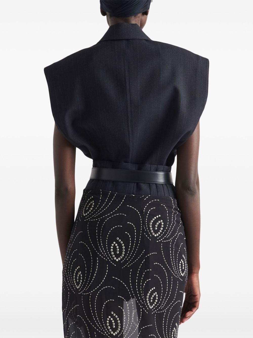 sleeveless wool blazer-2