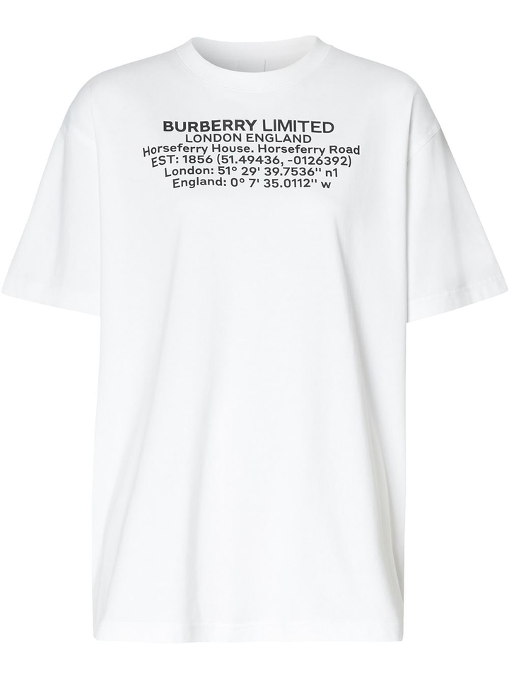 BURBERRY text print T-shirt-0