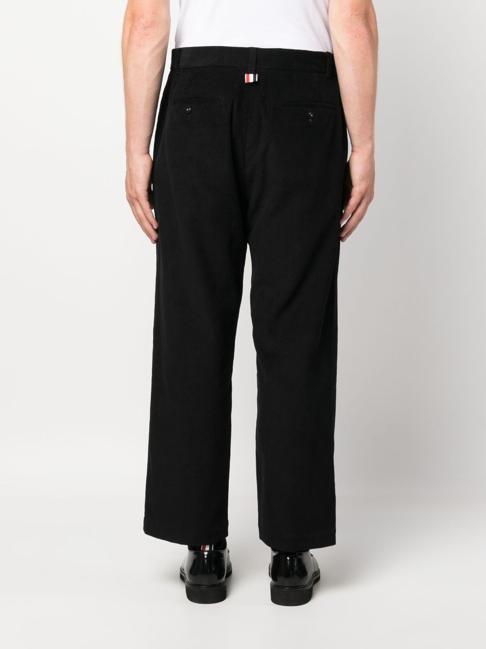 THOM BROWNE UNCONSTRUCTED STRAIGHT LEG SINGLE WELT POCKET TROUSER IN CORDUROY-10