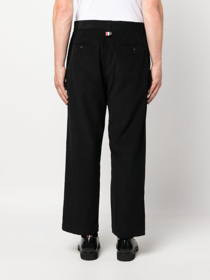 THOM BROWNE UNCONSTRUCTED STRAIGHT LEG SINGLE WELT POCKET TROUSER IN CORDUROY-10