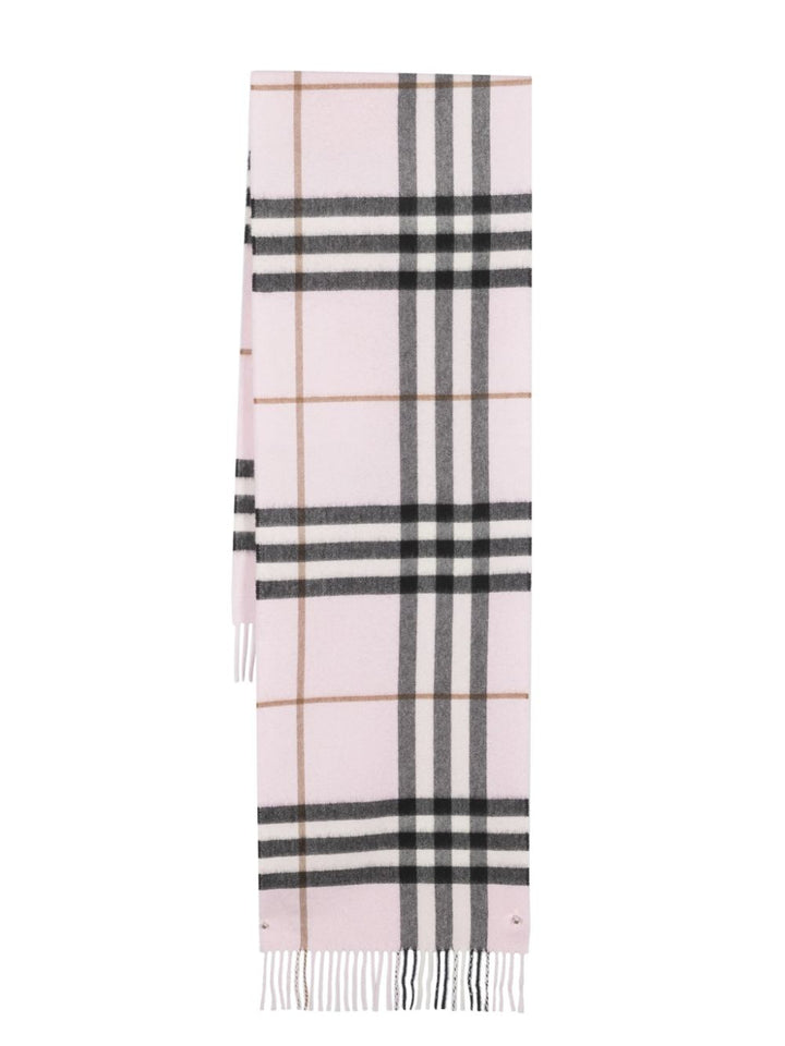 check-pattern cashmere scarf-0