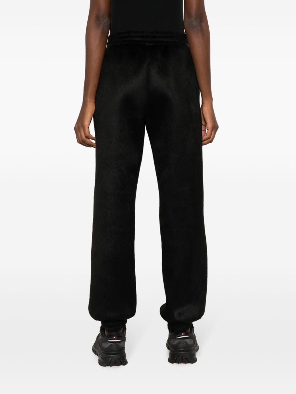 logo-embroidered tapered-leg trousers-1