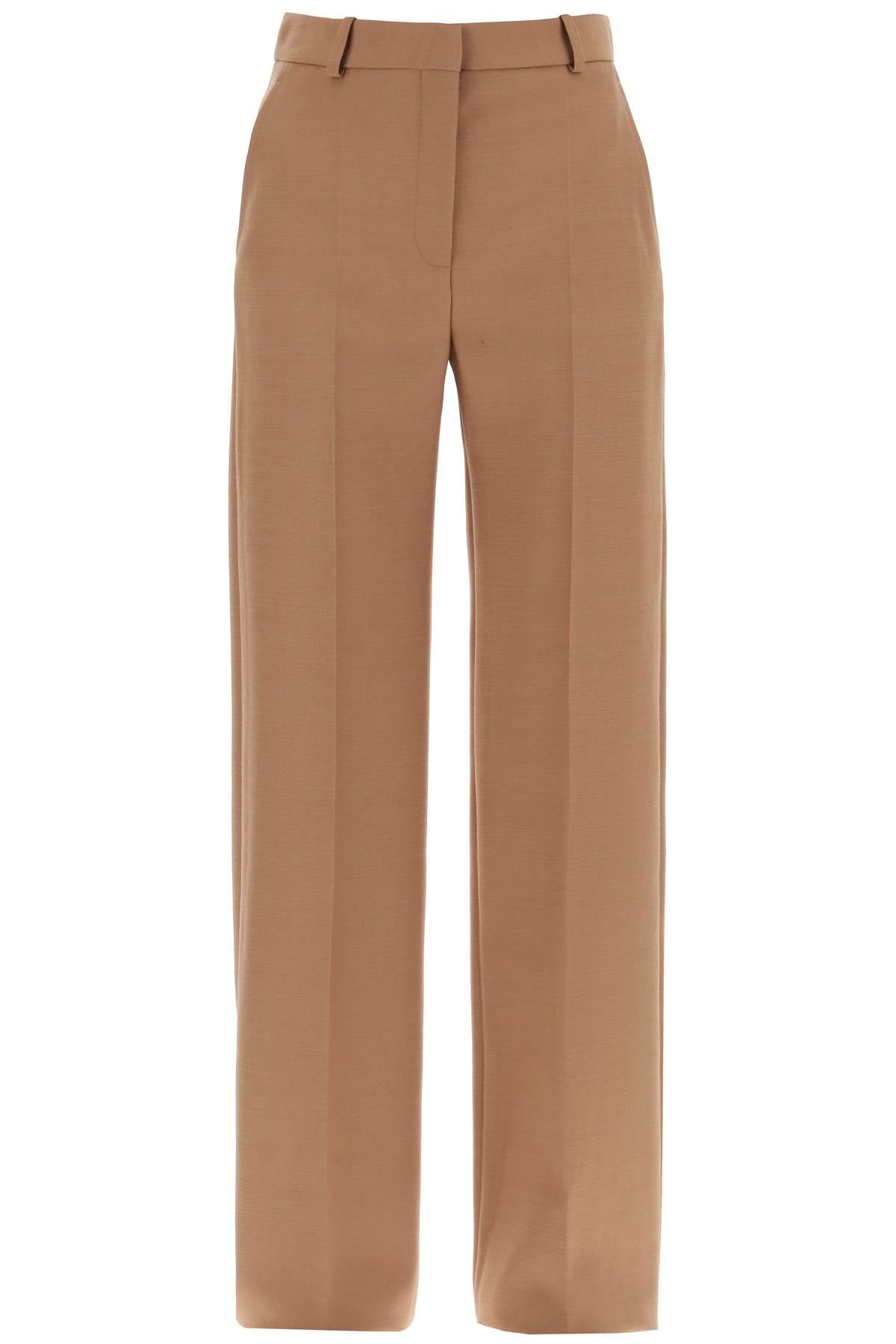 straight wool trousers for men.-0