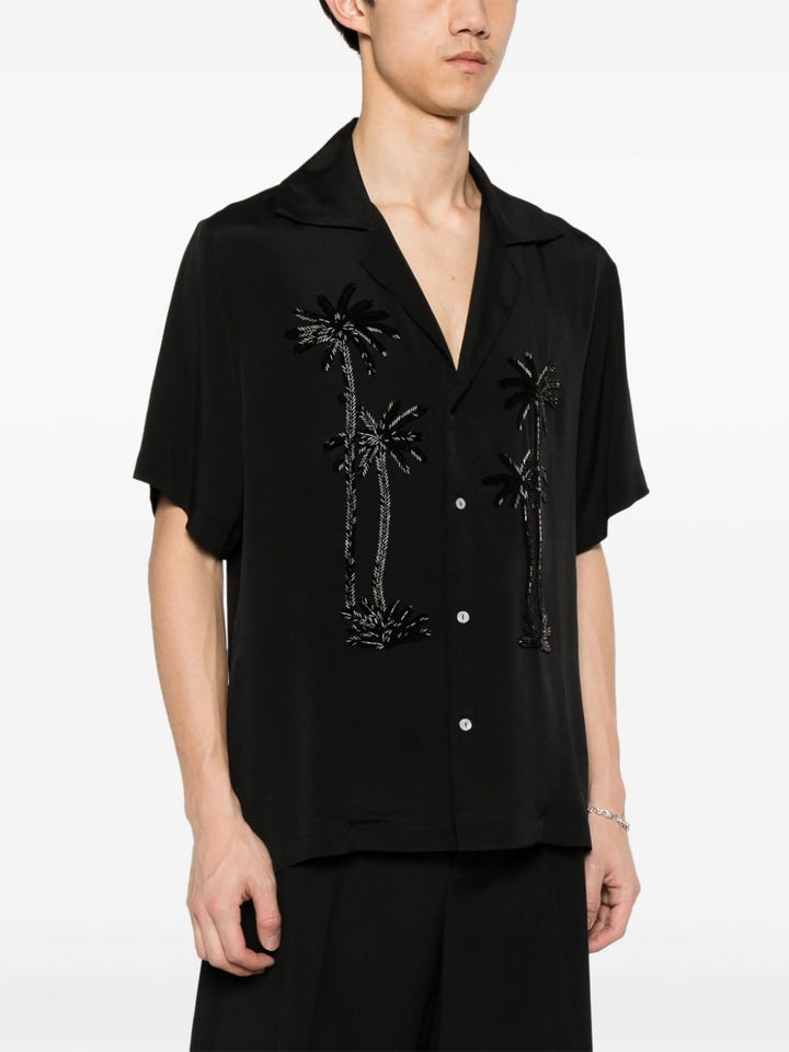 bead embellished camp-collar shirt-4