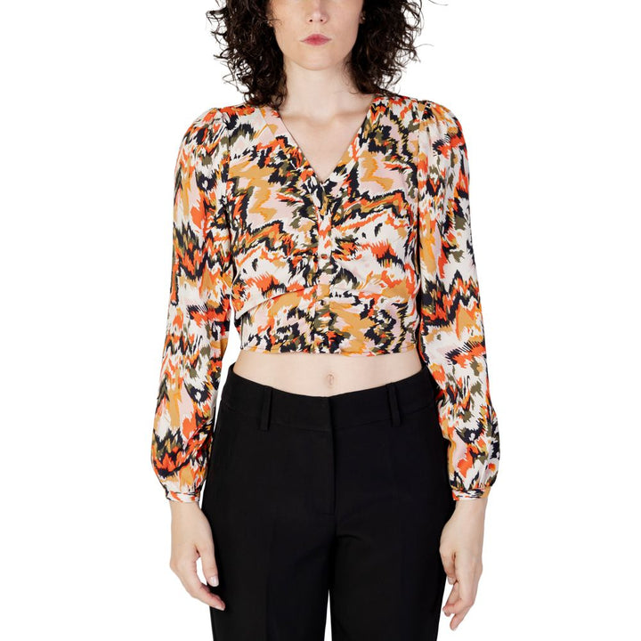 Only Orange Polyester Blouse