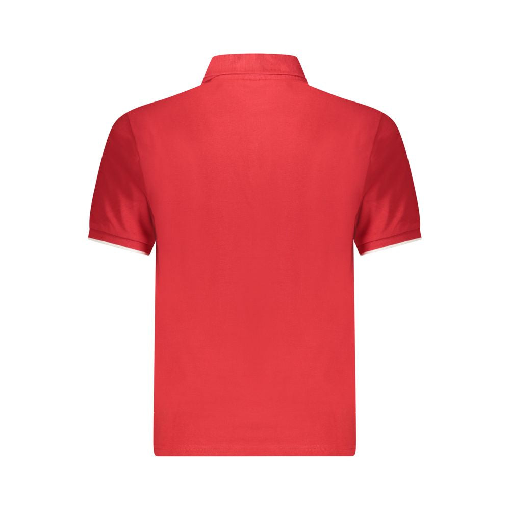 Red Cotton Polo Shirt