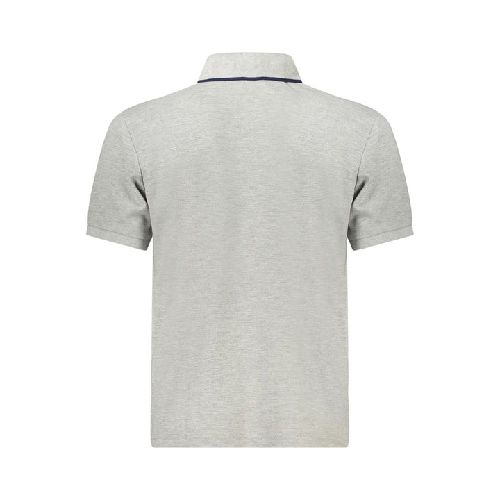Gray Cotton Polo Shirt