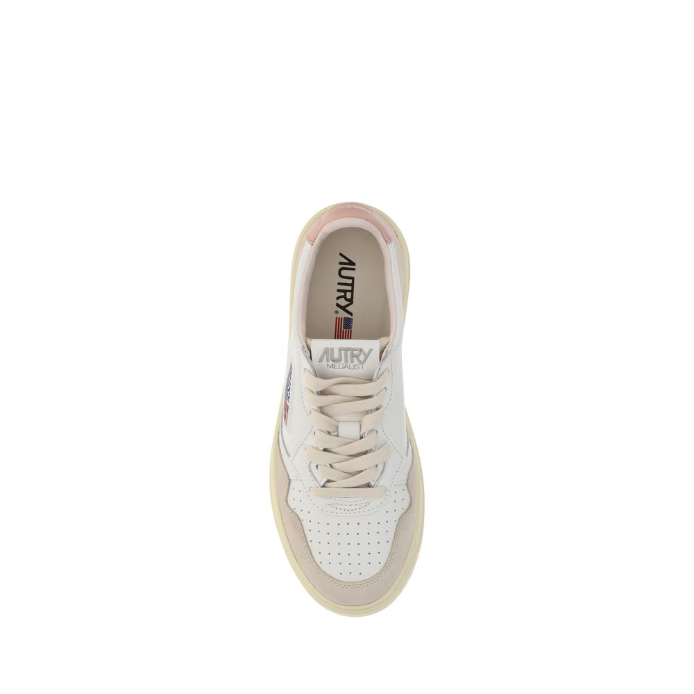 Autry White Leather Low Top Sneakers