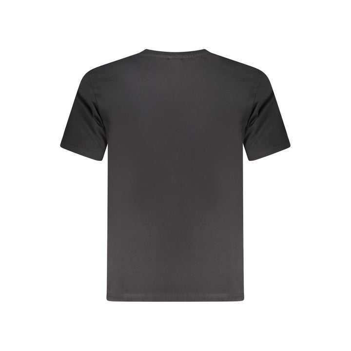 Black Cotton Men T-Shirt