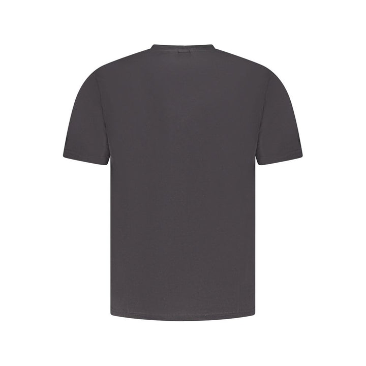 Black Cotton Men T-Shirt