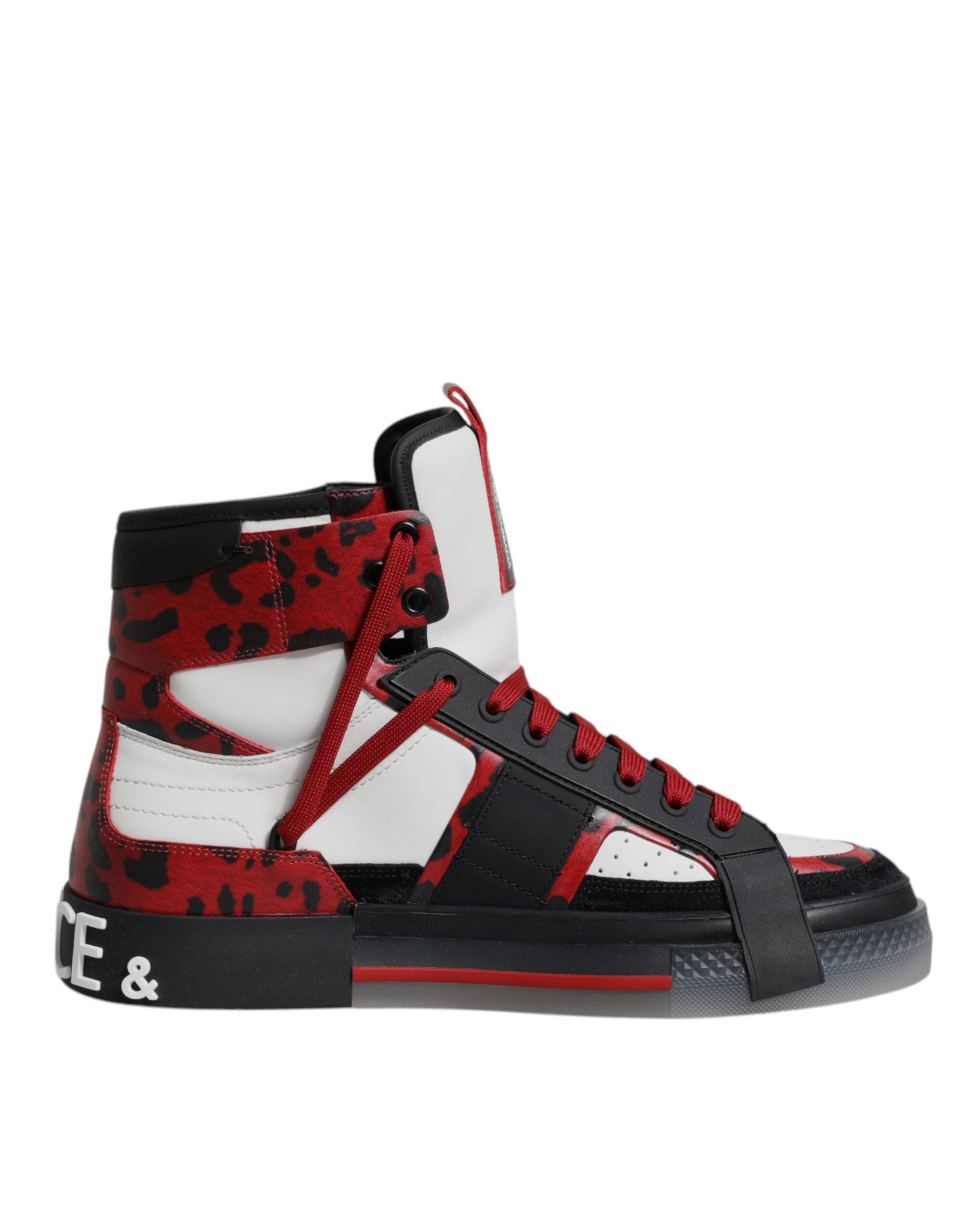 Dolce & Gabbana Multicolor Leather High Top Sneakers Shoes – SEYMAYKA