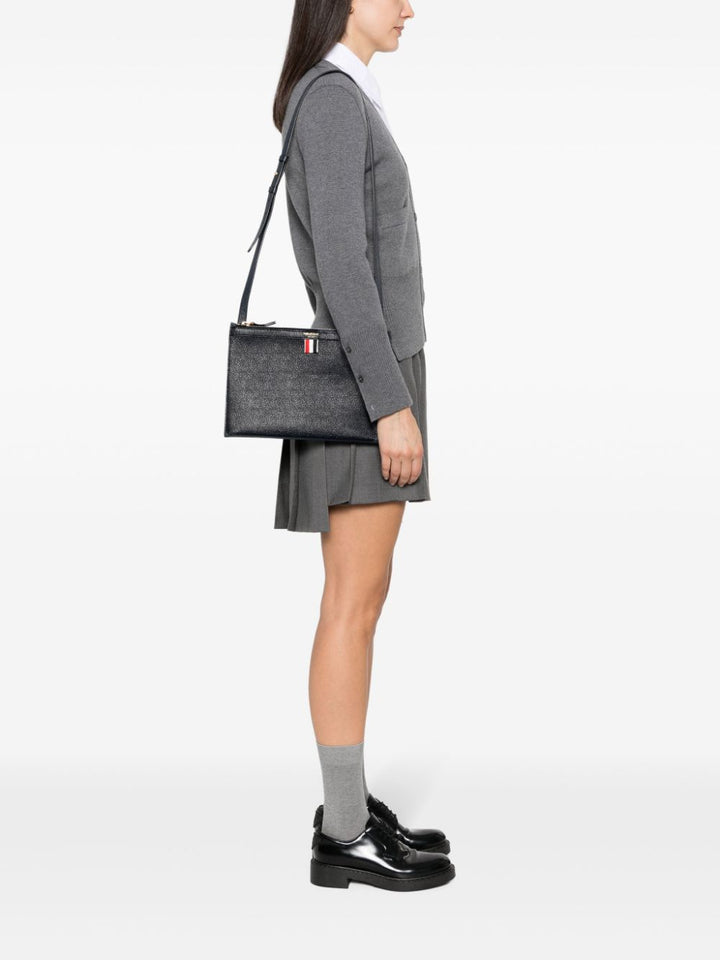 logo-print leather cross body bag-3