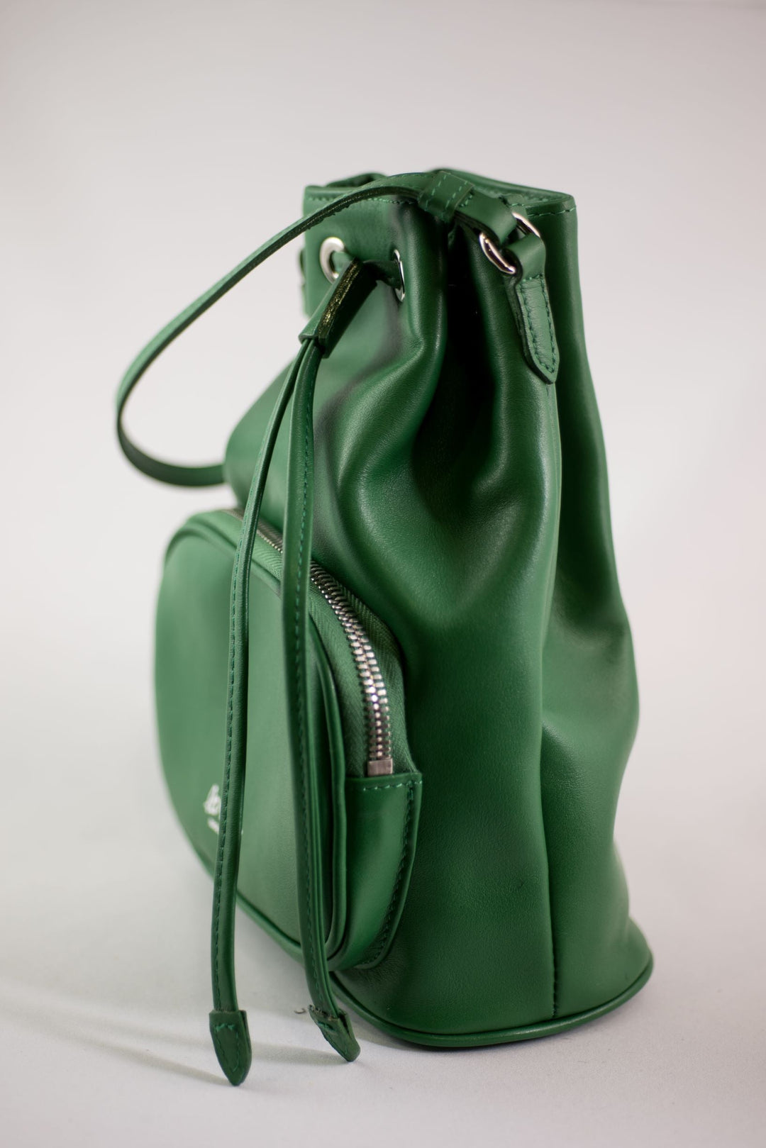 LA ROSE leather satchel bag black-24