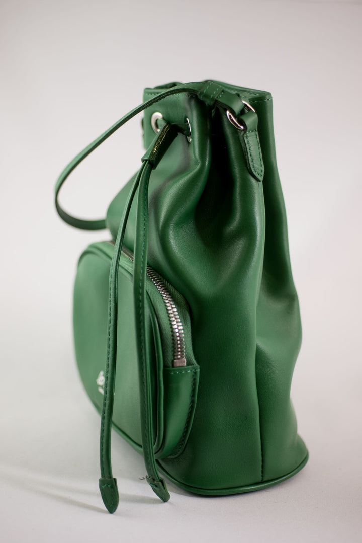 LA ROSE leather satchel bag black-24