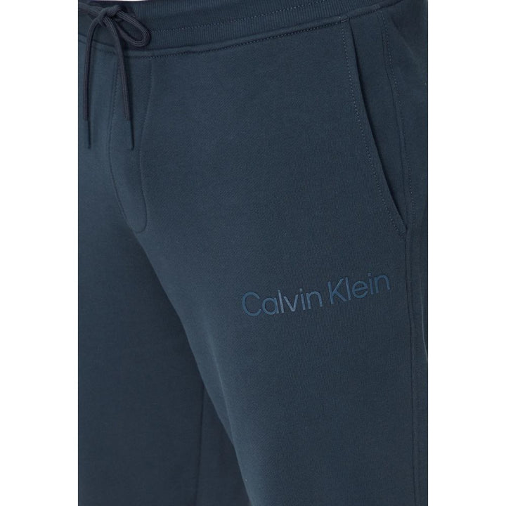 Blue Cotton Joggers Workout Pant