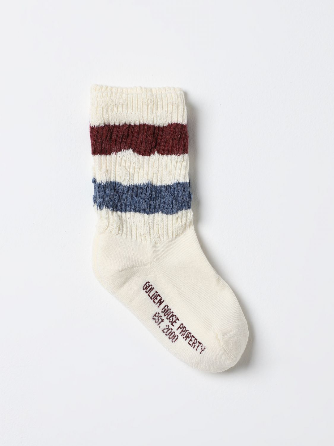 striped children's socks White-Blue-Red-0