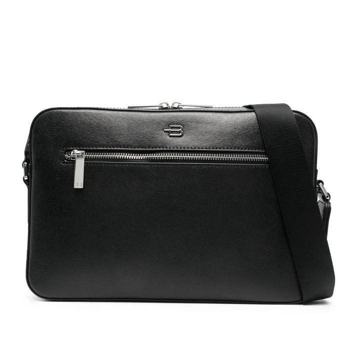 Baldinini Trend Black Calfskin Shoulder Bag