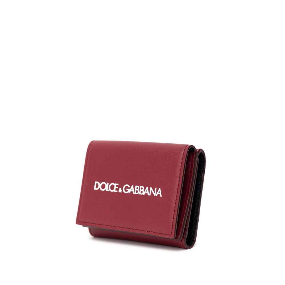 Red Leather Di Calfskin Wallet
