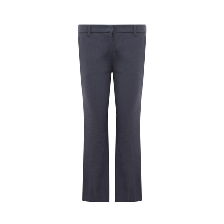 Chic Blue Linen Trousers