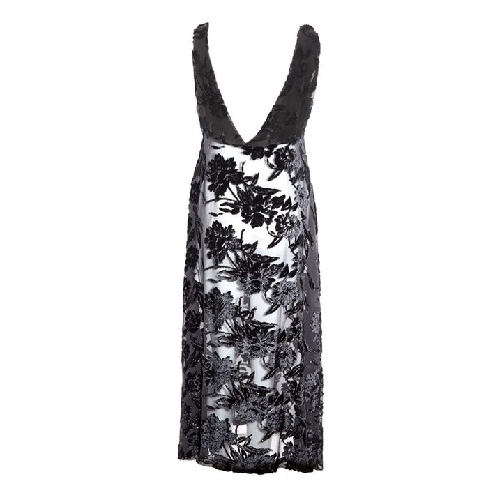 Lardini Black Viscose Cocktail Dress