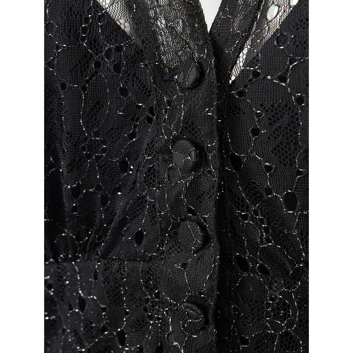 Lardini Black Nylon Casual Dress