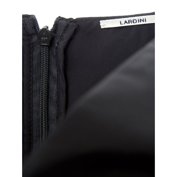 Lardini Black Polyester Cocktail Dress