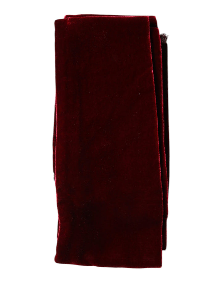 Bordeaux Cotton Silk Fringe Shawl Wrap Scarf