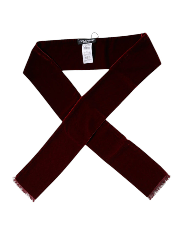 Bordeaux Cotton Silk Fringe Shawl Wrap Scarf