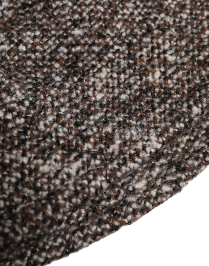 Brown Alpaca Wool Woven Bucket Hat