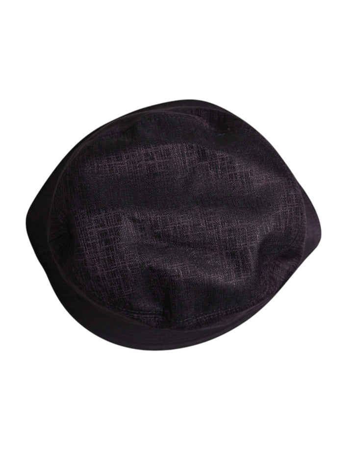 Black Wide Brim Nylon Bucket Hat